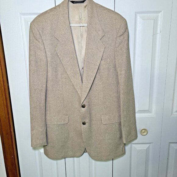 John Alexander‎ Hartmarx Men's Sport Coat Blazer 2 Button 100% SILK 40 Old Money - Picture 1 of 15